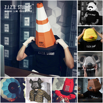 3D three-dimensional rabbit full-face headgear Paper mold funny animal half-face Mask Christmas Masquerade Ball Party props