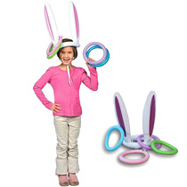 New inflatable ferrule toy rabbit head ferrule ferrule rabbit ear toy fun interactive inflatable toy
