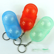 Plastic ball box table tennis special ball box can hold two balls table tennis protection box 4 colors optional