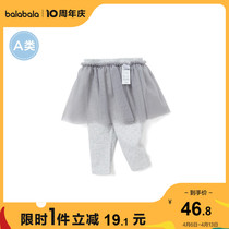 (stores shipping) Balabala baby pants baby long pants girl with underpants teen wind