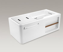 Hilvie 1 5 m integrated bathtub (with drain and armrests in the right corner) K-99018T-0