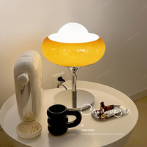 Medieval vintage lamp Nordic modern bedside desk Bauhaus warm egg decoration restaurant Net red light