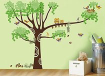 Pop Decors“Big Squirrels Owls“ Nursery Wall Stickers