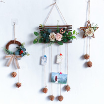 Wall branches decoration rattan wreath wall hanging kindergarten huanchuang restaurant shop home background wall decoration