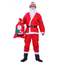 Christmas costume Santa Claus costume adult childrens performance suit children Christmas costume