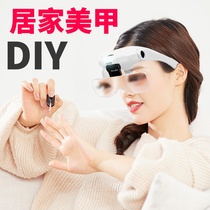 Head-mounted magnifying glass with led light glasses High-definition elderly reading mobile phone electronic maintenance eyelashes nail art