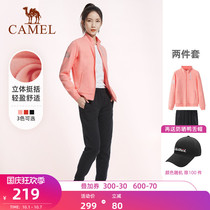 Camel sportswear set womens autumn 2021 new fitness basketball stand collar mens running size casual coat