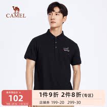 Camel Mens Clothing Polo Shirt Short Sleeve 2022 Spring Summer Leisure Business T-Shirt Easy To Turn Embroidered Pure Color Blouse