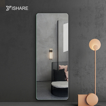 Yishare Light luxury frameless full-length mirror Wall-mounted fitting mirror Round corner wall-mounted decorative mirror Explosion-proof full-body mirror