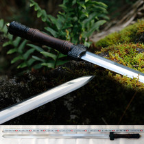 Westbound Lowater ® Han style sword Sword Manganese Steel Sword high carbon steel sword Long sword Chicken Wings Wood Iron Sword Unopened Blade