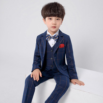 Boy suit suit three-piece foreign childrens suit autumn wedding birthday dress casual handsome Flower Boy