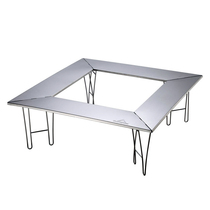 CAMPINGMOON Coleman stainless steel fire table surrounding furnace table outdoor camping barbecue table detachable folding table