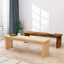 Solid Wood long stool long bench table home log shoe stool changing room wide antique simple pine bench