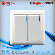 TCL Rograng Mei point series two-position dual-control switch two-open dual-control dual-control switch type 86