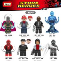 Xinhong X0249 Superhero Mysterious Guest Spider-Man Water Man Assemble Building Block Man Educational Toy Bags