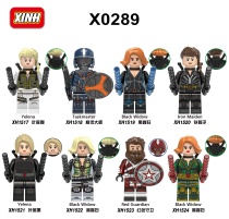 Superhero Black Widow Xinhong X0289 Imitation Master Yelena Iron Lady Assemble Building Block Man Toy