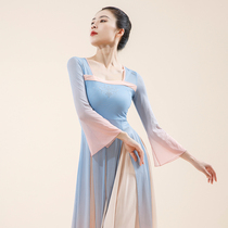 Moving dance classical dance rhyme dance clothes Chinese modern elegant body practice dress dress women