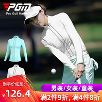 PGM new golf clothing womens long sleeve T-shirt autumn and winter warm stand collar slim golf Womens