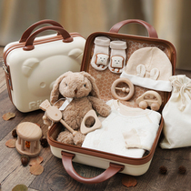 Newborn baby clothes cotton gift box 100 days supplies newborn gift gift full moon baby gift bag toys