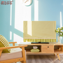 Dust cover European-style fabric TV cover LCD TV cover 55-inch TV curtain TV cloth cover cloth cover towel Household