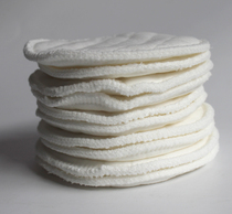 Non-fluorescent anti-overflow milk pad washable ecological cotton six layers nine layers of air layer milk pad a pack of five pairs of 10 pieces