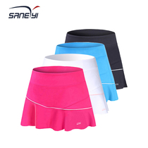  32e womens summer sports skirt Tennis skirt badminton skirt underwear with double lining anti-light