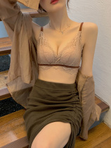 Sexy underwear female pure desire small breasts gather flat chest special bra without steel ring collection anti-sagging bra set
