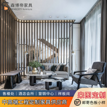 Sales offices Negotiate Sofa Combinations Light Lavish Villa Clubhouse Cafeterie Café Café business Reception table and chairs Custom