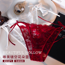 3 send 1 sexy lace hollow breathable underwear women cotton file comfortable low waist girl breifs mesh thong pants