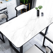 Imitation marble leather tablecloth light luxury waterproof oil-proof disposable anti-hot household pvc table coffee table mat Nordic ins
