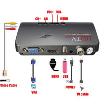  HD DVB-T2 DVB-T three-color line to VGA dual interface HDMI VGA MPEG4 digital set-top box