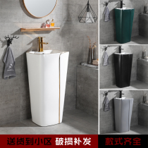Matt art basin Phnom Penh integrated washbasin Color washbasin Ceramic washbasin Small apartment Nordic column basin