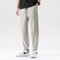 Fabric legend says anti - wrinkle warfger in summer cool beam pants men tide casual pants loose sweaters