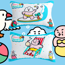  Toyama store x Oxygen laboratory original cute cartoon pillow towel Dormitory pure cotton Japanese beach old man towel