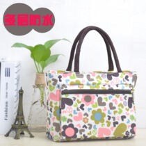 Lunch bag waterproof portable office worker simple Japanese style with rice large large capacity mommy portable canvas lunch bag