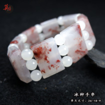 Guilin chicken blood jade high ice species noble concubine hand string bracelet twisted red material tank bracelet Buddha bead hand card