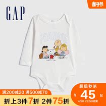 (Snubi joint) Gap baby pure cotton one-piece clothes 740278 2022 spring new childrens clothing bag fart
