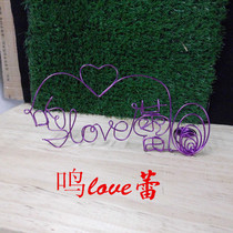 Wire craft word production name decoration word custom letter creative gift to send friends and classmates special price