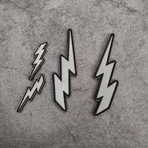 Personality Reflective Lightning Magic Sticker Chapter Arms Chapter Lovers Backpack Decoration Reflective Sticker Magic Stick Sneakers Fabric Accessories