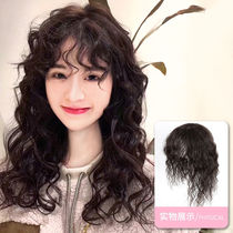 Full true hair corn silk wig hair replacement block cover white hair fluffy realistic fashion invisible top hair replacement female