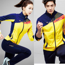 2020 autumn new badminton clothes mens and womens suits long-sleeved running jacket top tennis trousers sports training clothes