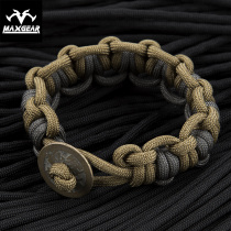 Margone Panlong S6 men and women hand-woven 7-core umbrella rope bracelet outdoor tactical military Fan bracelet EDC equipment