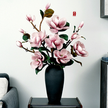 New Chinese Magnolia Simulation Bouquet Living Room Porch Fake Flower Floor Ornament Flower Set