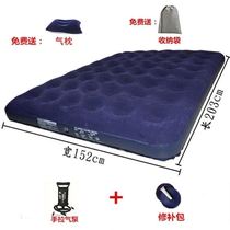 Air cushion bed thick inflatable mattress double household enlarged single lunch break air bed portable folding air bed 1m