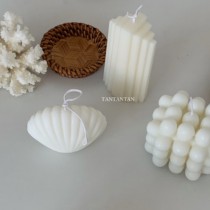 TAN INS with the same Korean pure white shaped candle niche decoration frigid wind tasteless aroma photography props