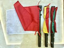  Red and white command flag Multi-function three-color light small horn whistle signal hand flag Small hand flag