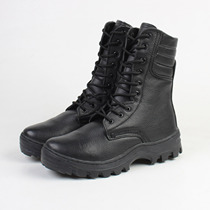 2021 Russian foreign trade tail single leather universal boots non-slip winter snow boots tactical boots real hair high boots