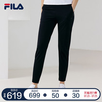 FILA Fila official womens knitted trousers 2021 autumn new straight pants casual pants lady pants thin