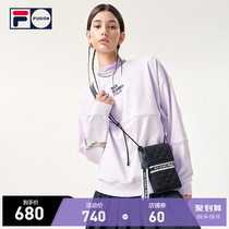 FILA FUSION Fele Tide womens hoodie 2021 new winter loose slim sports top