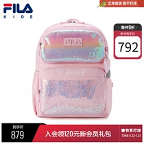 FILA KIDS FILA Kids Backpack 2022 Spring New Girls Large Capacity Schoolbag Low Grade Tide